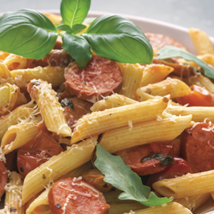 Penne with Sausage & Brown Sage Butter 